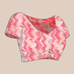 ZARI Pink Saree image 3