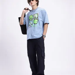 glitchez Graphic Printed Oversized T-shirt image 2