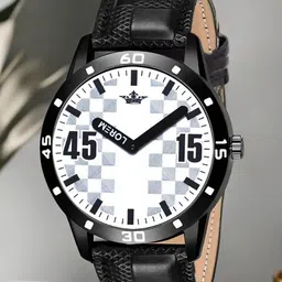 LOREM Men Dial & Textured Straps Analogue Watch LR58-A image 1