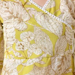 DECKEDUP Green Cotton Floral Tunic image 5