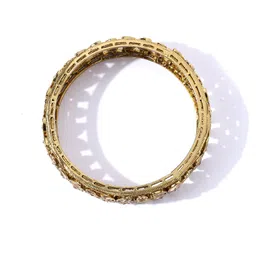 YouBella Set of 2 Gold-Plated Stone-Studded Bangles image 3