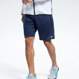 Reebok Navy Regular Fit Printed Sports Shorts-image-59