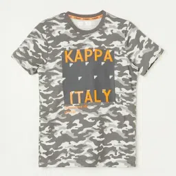 KAPPA Kids Grey Cotton Printed T-Shirt-picture-35