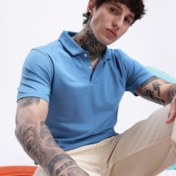 Kook N Keech Solid Polo Collar T-shirt-picture-20