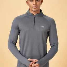 Ajile by Pantaloons Grey Cotton Slim Fit T-Shirt-picture-31