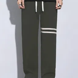 SZN Men Relaxed Fit High-Rise Trousers-image-51