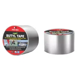 AGG BRO 4 inchx10 m Silver Aluminium Butyl Tape-image-1