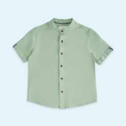 Pantaloons Junior Olive Cotton Regular Fit Shirt-picture-36