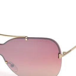 Tom Ford Women Purple Lens & Gold-Toned Oversized Sunglasses with UV Protected Lens image 3