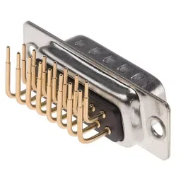 RS PRO 15 Way D-sub Connector Plug Right Angle Through Hole 2.77 mm Pitch, 5283660 image 2