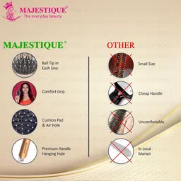 MAJESTIQUE Oval Cushion Detangling Brush image 3