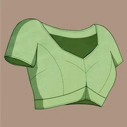 Durga Textile Striped Printed Chanderi Saree With Unstitched Blouse Piece image 3