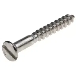 RS PRO Slot Countersunk Stainless Steel Wood Screw, A2 304, No. 10 Thread, 40mm Length (Pack of 50)-picture-31