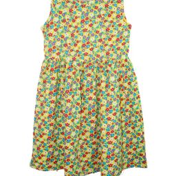 Kiddopanti Kids Yellow Floral Print Dress-picture-35