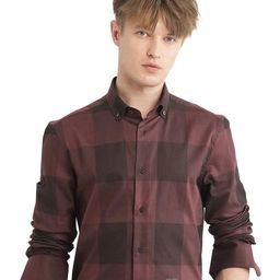 RARE RABBIT Men Comfort Opaque Checked Casual Shirt-picture-19