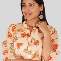 PARTH SY FASHION Women White Blended Straight Kurtas-picture-29