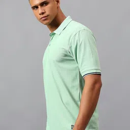 VECTOR X Men Solid Polo Collar T-shirt image 2