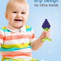 Joy Buzz Set Of 5 Fruit Feeder Finger Brush & Baby Bib image 2