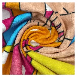 Sassoon Splash Beach Theme Medium Cotton Bath Towel in 300 GSM for Kids - Yellow image 3