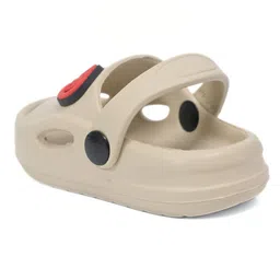 Yellow Bee Marvel Featuring Hulk & Iron Man Embellished Clogs - Beige image 4