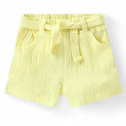 Babyhug Single Jersey Knit Half Sleeves Top & Shorts Set with Floral Print - Multicolour image 4