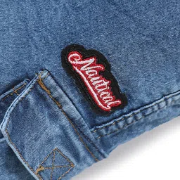 Babyhug Cotton Denim Full Length Washed Jeans with Stretch & Pocket - Blue image 4