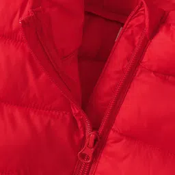 Mark & Mia Full Sleeves Hooded Padded Jacket with Ear Applique - Red image 4