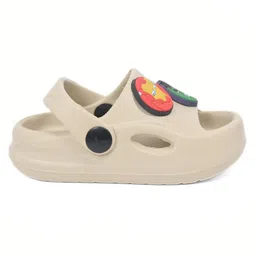 Yellow Bee Marvel Featuring Hulk & Iron Man Embellished Clogs - Beige image 5