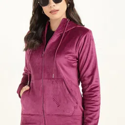 Hancock Women Front-Open Hooded Sweatshirt-image-1