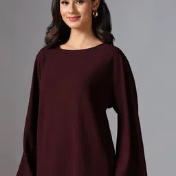 Selvia Edge Round Neck Top With Trousers Co-Ords image 2