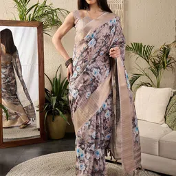 Saree mall Floral Zari Sungudi Sarees-picture-39