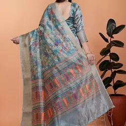 YASHASVI FASHION Floral Silk Blend Designer Saree image 2