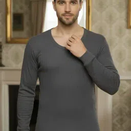 Mack Jonney Black Cotton Regular Fit Thermal Top image 4