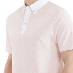 RARE RABBIT Men Solid Polo Collar Cotton T-shirt image 2
