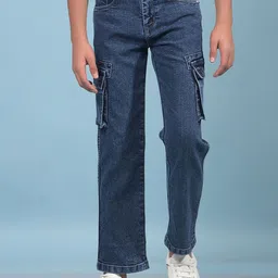 Crimsoune Club Boys Regular Fit Mid-Rise Stretchable Jeans-image-78