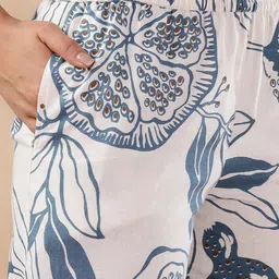 Anouk Floral Printed Pure Cotton V-Neck Tunic With Palazzos Co-Ords image 5