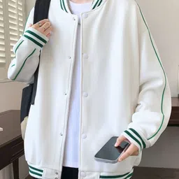 KPOP Men Colourblocked Varsity Jacket-picture-14