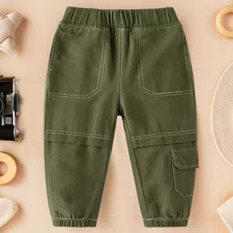 Xsole Boys Relaxed Fit Mid-Rise Cargo Styles Jeans-picture-44