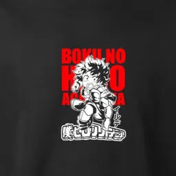 Starsbuyer Izuku Medoria Printed Cotton Drop-Shoulder Sleeves Oversized T-shirt image 3