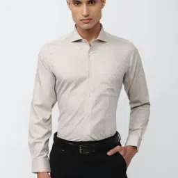 Van Heusen Beige Regular Fit Printed Cotton Shirt-image-44