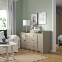 ikea hauga Sideboard, beige, 140x84 cm image 4
