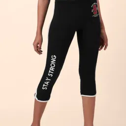 Ajile by Pantaloons Black Cotton Printed Capri-picture-17