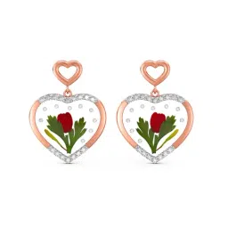 Joyalukkas 18k Gold Gleam Diamond Drop Earrings image 4