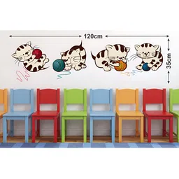 LANSTICK Brown Printed Heat Resistance Wall Sticker image 3