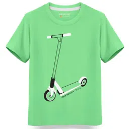 HELLCAT Kids Green Printed T-Shirt-image-11