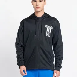 Adidas Originals Black Regular Fit Printed Hooded Sweatshirt-image-55