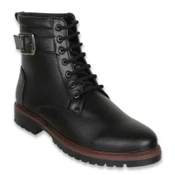 Carlton London Men's Black Biker Boots image 3