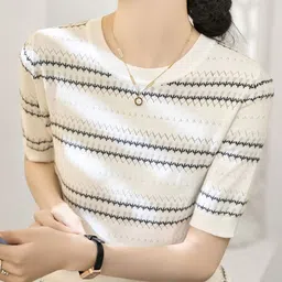 StyleCast Women Striped Pullover image 4