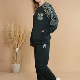 She N She Graphic Printed Top & Trousers Winter Co-Ord Set image 3