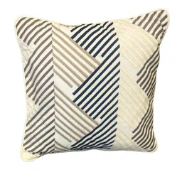 Bells & Whistles Cream-Coloured Striped Square Cushion Covers image 5